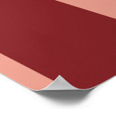 Rood en Blush gestreepte "Drankkaart" Trouw Poster (Hoek)