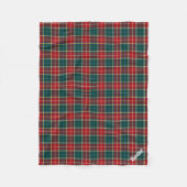 Rood en Bos Groen Plaid Clan Baxter Tartan Fleece Deken (Voorkant)