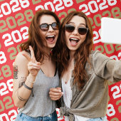 Rood en Brons Goud Afstuderen Achtergrond Wandkleed