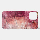 Rood en bruin abstract schilderij Case-Mate iPhone case (Achterkant (horizontaal))