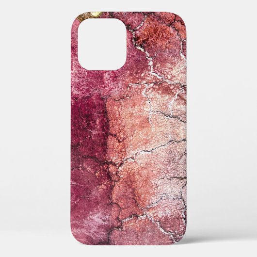 Rood en bruin abstract schilderij Case-Mate iPhone case (Achterkant)