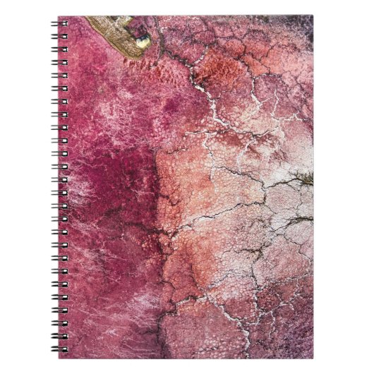 Rood en bruin abstract schilderij notitieboek (Voorkant)
