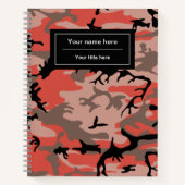 Rood en bruin camouflage, Camouflage, Militair, Le Notitieboek (Voorkant)
