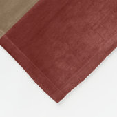 Rood en bruin hout Nautische ⚓ Stripes en anker Fleece Deken (Hoek)