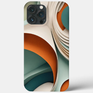 Rood en bruin ronde vorm Case-Mate iPhone case