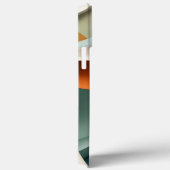 Rood en bruin ronde vorm Case-Mate iPhone case (Achterkant / Rechts)