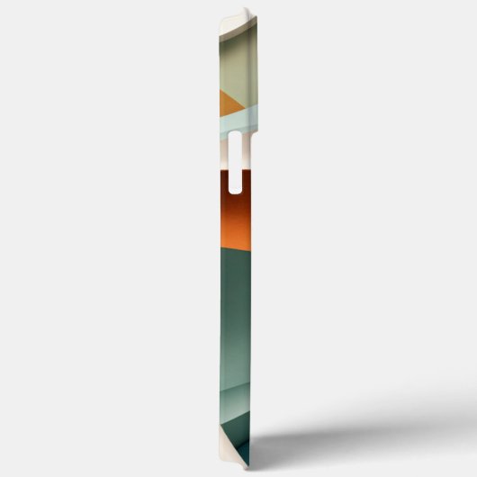 Rood en bruin ronde vorm Case-Mate iPhone case (Achterkant / Rechts)