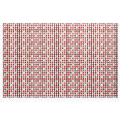 Rood en bruin stippel streeppatroon stof (Yard (91,4 cm))