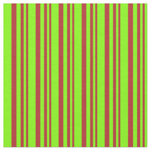 Rood en Chartreuse gekleurd gelaagd patroon Stof