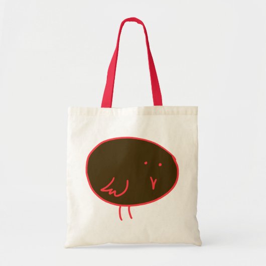 Rood- en chocoladevogel tote bag (Voorkant)