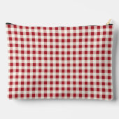 rood en crème gingham met hart etui (Achterkant)