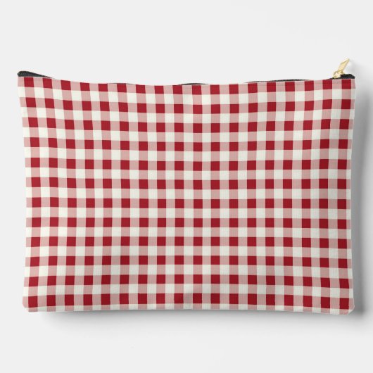 rood en crème gingham met hart etui (Achterkant)