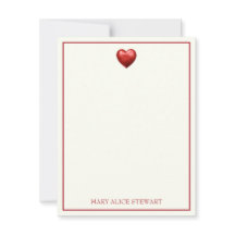 rood en crème gingham met hart