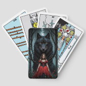 Rood en de zwarte wolf pokerkaarten (Achterkant)