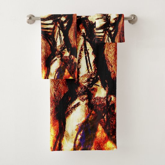 Rood- en depressiekool Tekenen op brand Bad Handdoek (Insitu)