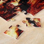 Rood- en depressiekool Tekenen op brand Legpuzzel (Zijkant)