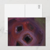 rood en donker briefkaart (Voorkant / Achterkant)