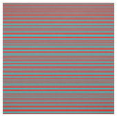 Rood en donker Turquoise Striped/Lined Pattern Stof (Swatch)