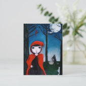 Rood en duif 1 briefkaart (Staand voorkant)