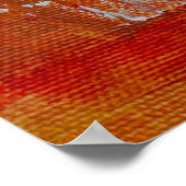Rood en geel abstract schilderij poster (Hoek)