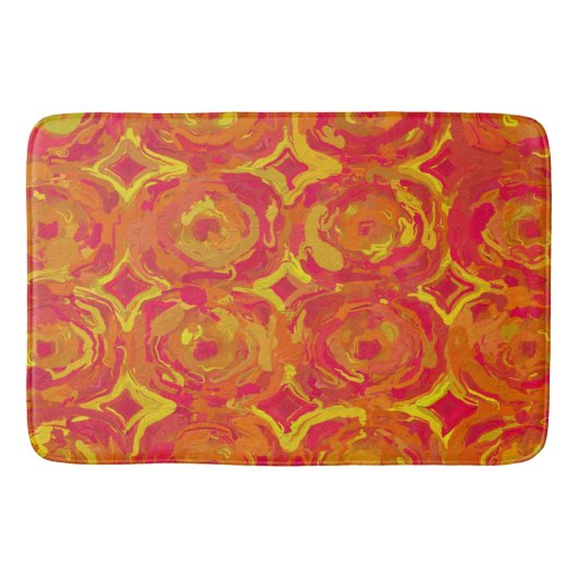 Rood en geel badmat (Voorkant)