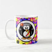 Rood- en Geel bewustzijn Ribbon Penguin Koffiemok (Links)