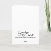 Rood en Geel Boerderij Tractor Kaart (Achterkant)