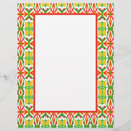 Rood en geel briefhoofd (Voorkant)