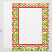 Rood en geel briefhoofd (Voorkant / Achterkant)