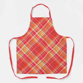 Rood en geel Cheery Plaid Schort