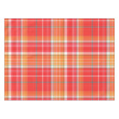 Rood en geel Cheery Plaid Tafelkleed (Voorkant (Horizontaal))