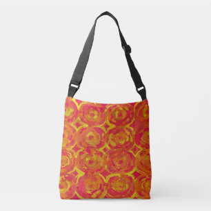 Rood en geel crossbody tas