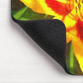 Rood- en Geel Dagelijks Bloem Mousepad Muismat (Hoek)