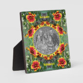 Rood en geel Daisy Creëer Uw eigen foto Fotoplaat (Voorkant)