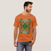 Rood en geel Daisy Deken Bloem Abstract T-shirt (Voorkant volledig)