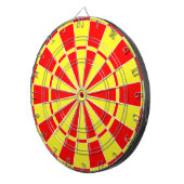 Rood en geel dartbord (Voorkant Rechts)