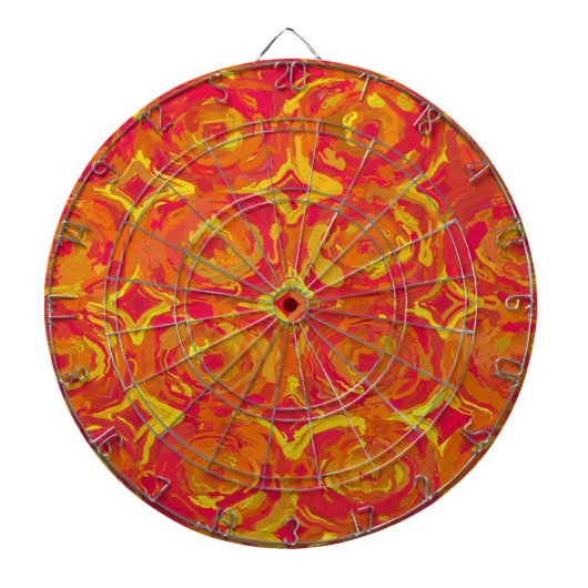Rood en geel dartbord (Voorkant)