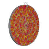 Rood en geel dartbord (Voorkant Links)