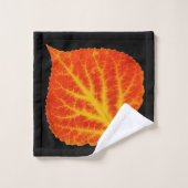 Rood en geel esperen Leaf #10 Bad Handdoek (Wasdoekje)