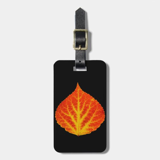 Rood en geel esperen Leaf #10 Bagagelabel (Voorkant verticaal)