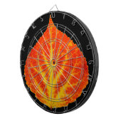 Rood en geel esperen Leaf #10 Dartbord (Voorkant Rechts)