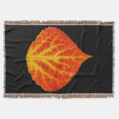 Rood en geel esperen Leaf #10 Deken (Voorkant)