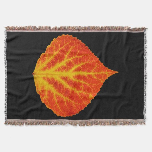 Rood en geel esperen Leaf #10 Deken (Voorkant)