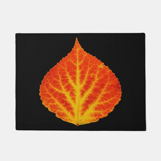 Rood en geel esperen Leaf #10 Deurmat (Voorkant)