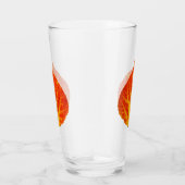 Rood en geel esperen Leaf #10 Glas (Rechts)