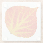 Rood en geel esperen Leaf #10 Glazen Onderzetter (Achterkant)