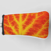 Rood en geel esperen Leaf #10 Golfheadcover (Voorkant)
