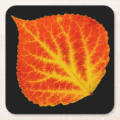 Rood en geel esperen Leaf #10 Kartonnen Onderzetters (Voorkant)