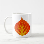 Rood en geel esperen Leaf #10 Koffiemok (Links)