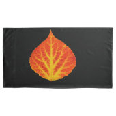 Rood en geel esperen Leaf #10 Kussensloop (Voorkant-Links)